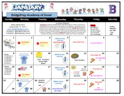 See what’s happening at Bridgeprep Academy of Duval this month 